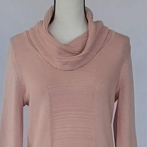 Calvin Klein Women's Cowl Neck Sweater Pink Size: Small NWOT - Picture 4 of 8